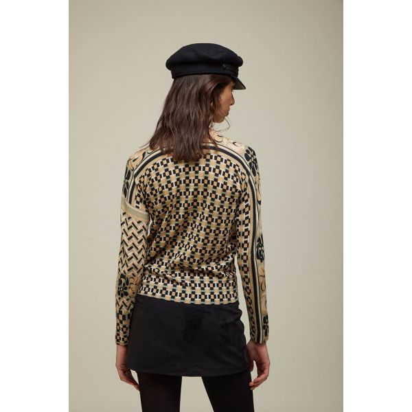 Pull girocollo Pattern Cravatteria Double Use