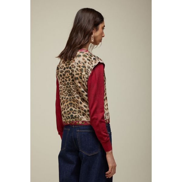 Vest with Animalier Pattern