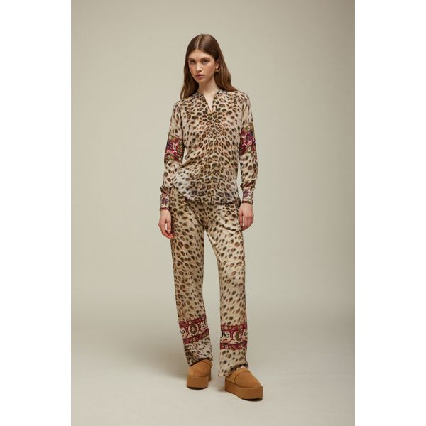 Camicia tricot Stampa Animalier