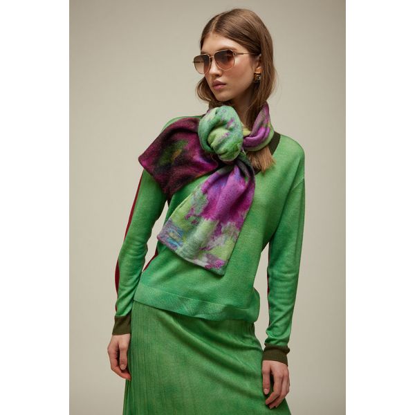 Printed Scarf Pattern Multicolor