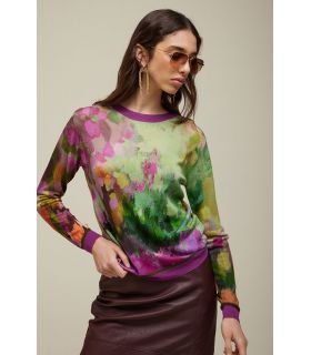 Maglia girocollo Stampa Variopinta Double Use