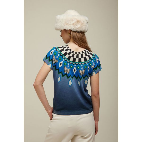 Kimono sweater Pattern Norwegian Double Use