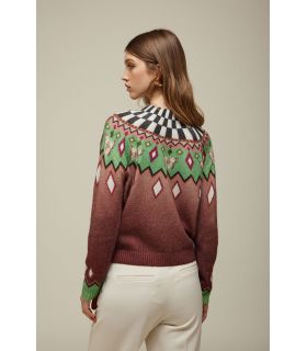 Cardigan con pattern norvegese