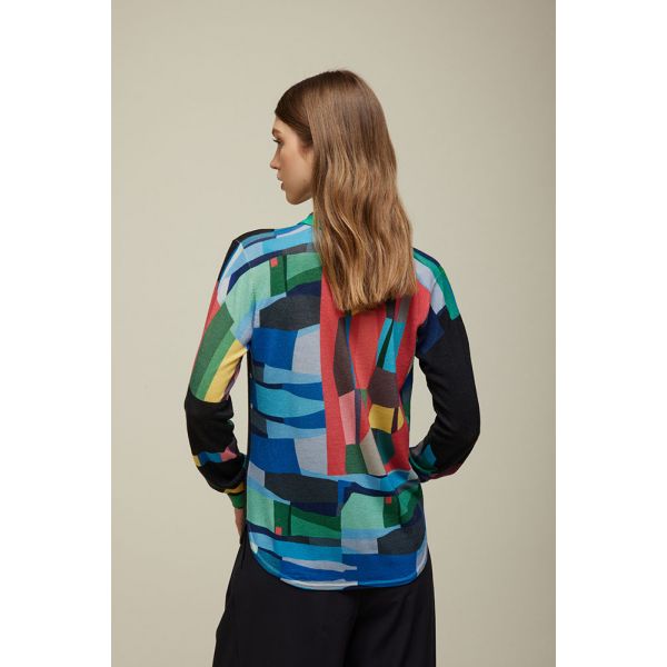 Camicia tricot Stampa Pop