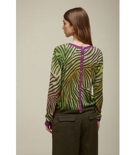 Cardigan Zebra Pattern Double Use