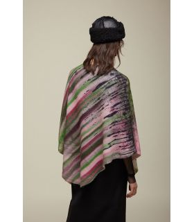 Poncho tricot stampa Shaded Double Use