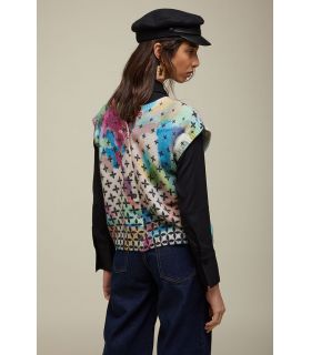 Vest with Print Art Double Use