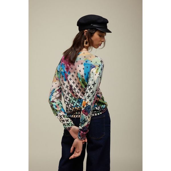 Maglia girocollo Fantasia Art Double Use