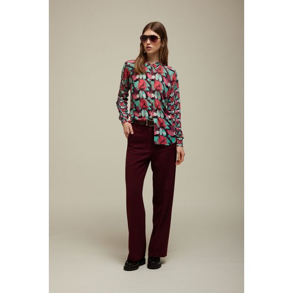 Flower pattern shirt