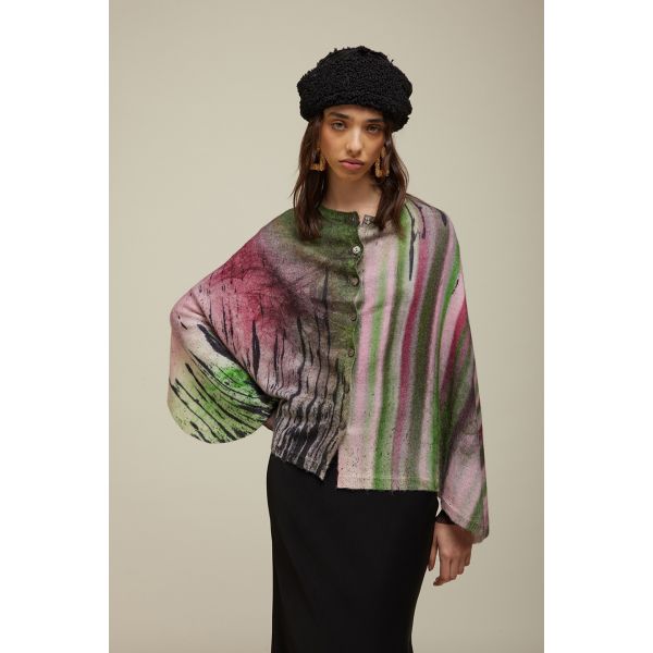 Poncho tricot stampa JEi'S Collezione Autunno Inverno 2025-2026