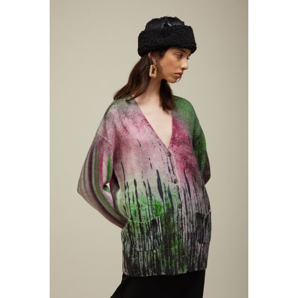 Cardigan Over Scollo V JEi'S Collezione Autunno Inverno 2025-2026