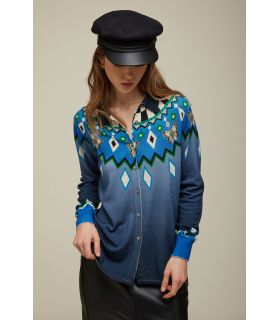 Knitted Shirt with Norwegian print