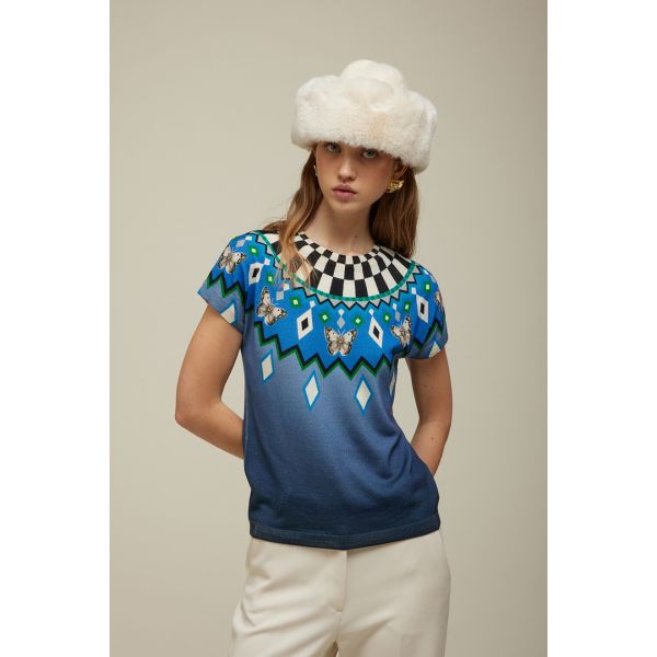 Kimono sweater Pattern Norwegian Double Use