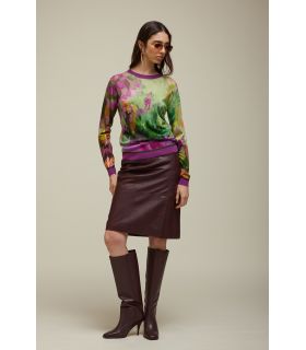 Knit Crewneck Print Multicolor Double Use