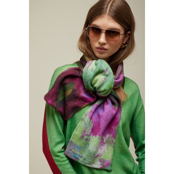 Printed Scarf Pattern Multicolor