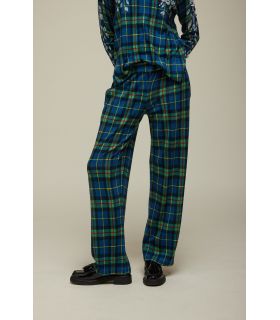 Trousers with Tartan Pattern
