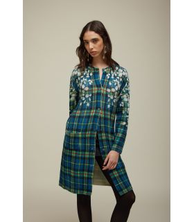 Coat with Tartan print