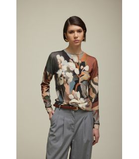 Creweneck Pull with Camouflage print double use