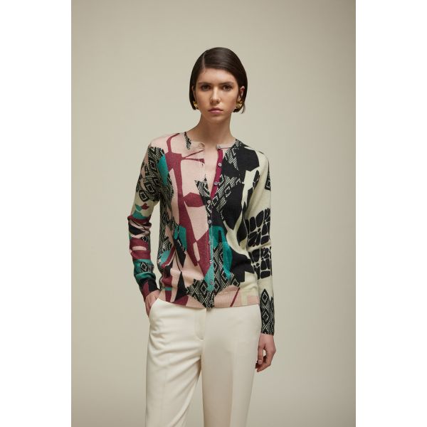 Cardigan with Lace design double use