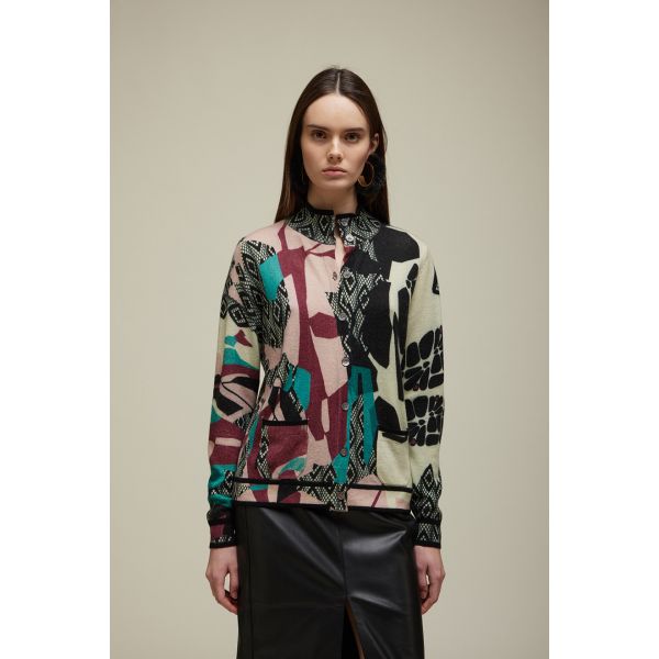 Knit Jacket with Lace pattern