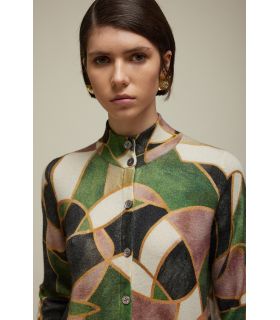 Jacket with Mosaic print