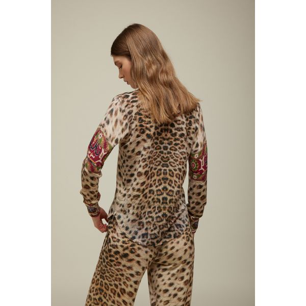 Tricot Shirt with Animalier print