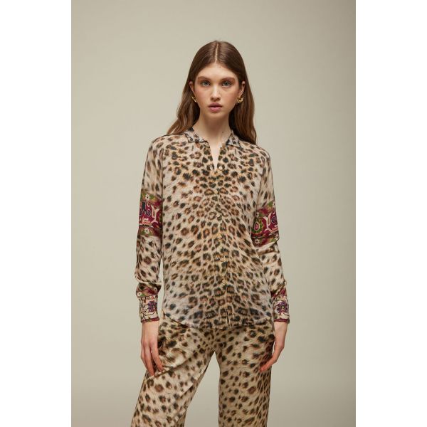 Camicia tricot Stampa Animalier