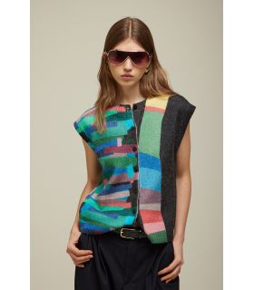Gilet Girocollo Pattern Pop Double Use