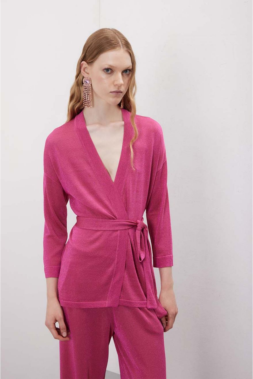 Giacca kimono manica 3/4 fantasia Unita