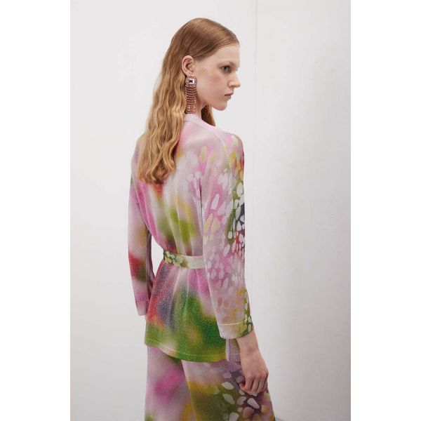 Giacca kimono manica 3/4 in pattern Shaded