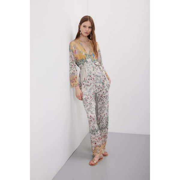 Giacca kimono manica 3/4 in pattern Wallpaper