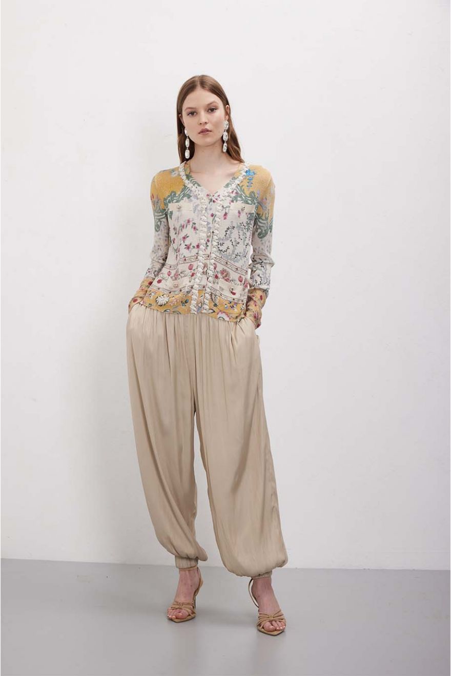 Giacca Chanel manica lunga in pattern Wallpaper