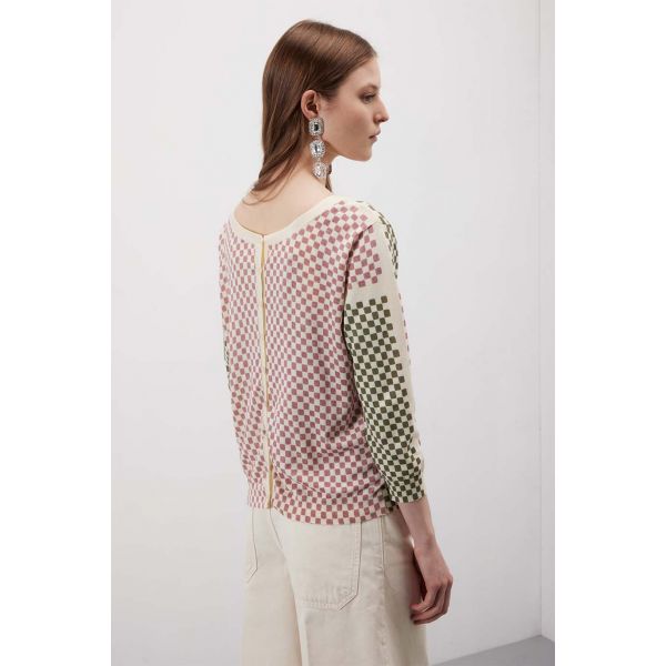 Twin set pattern Quadretti con spilli