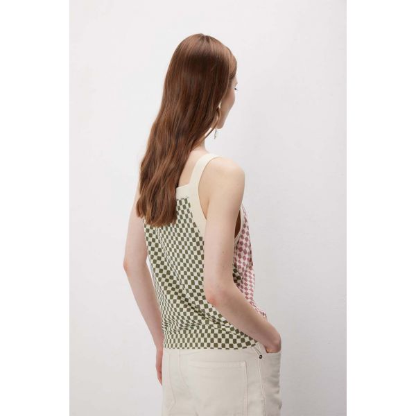 Twin set pattern Quadretti con spilli