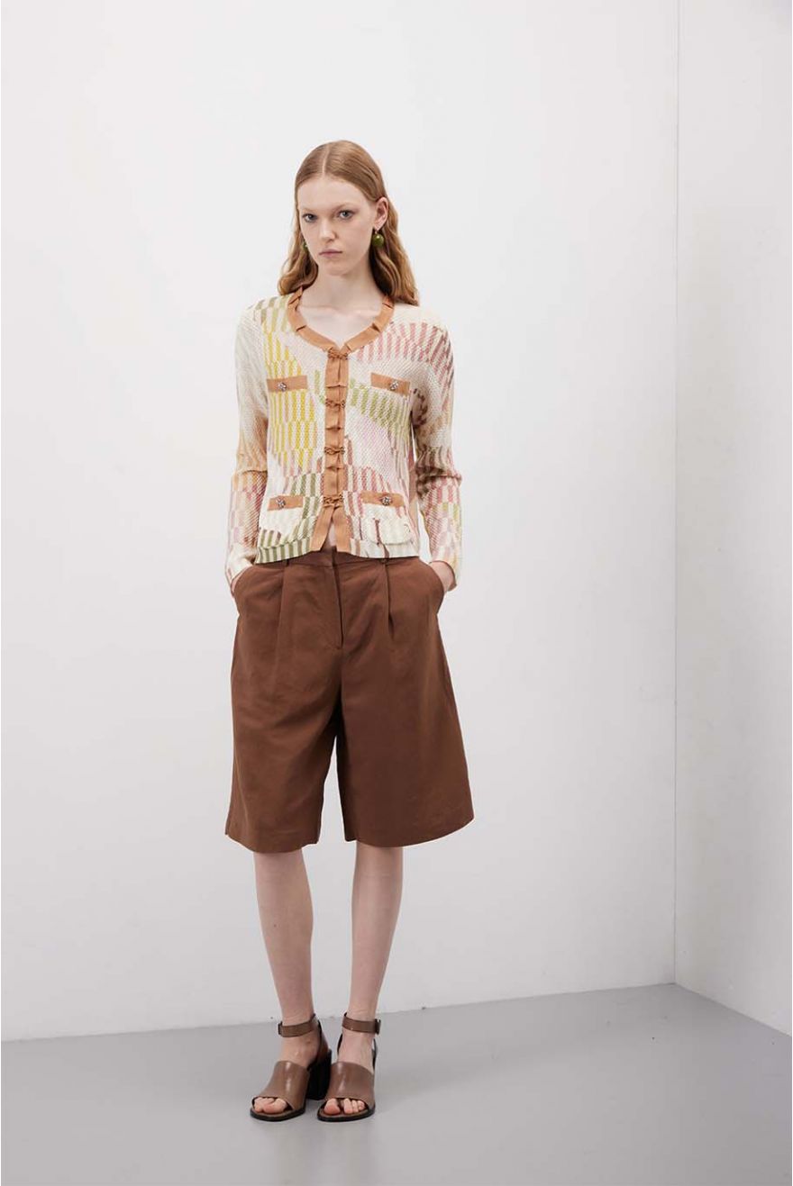 Giacca stile Chanel Color Block