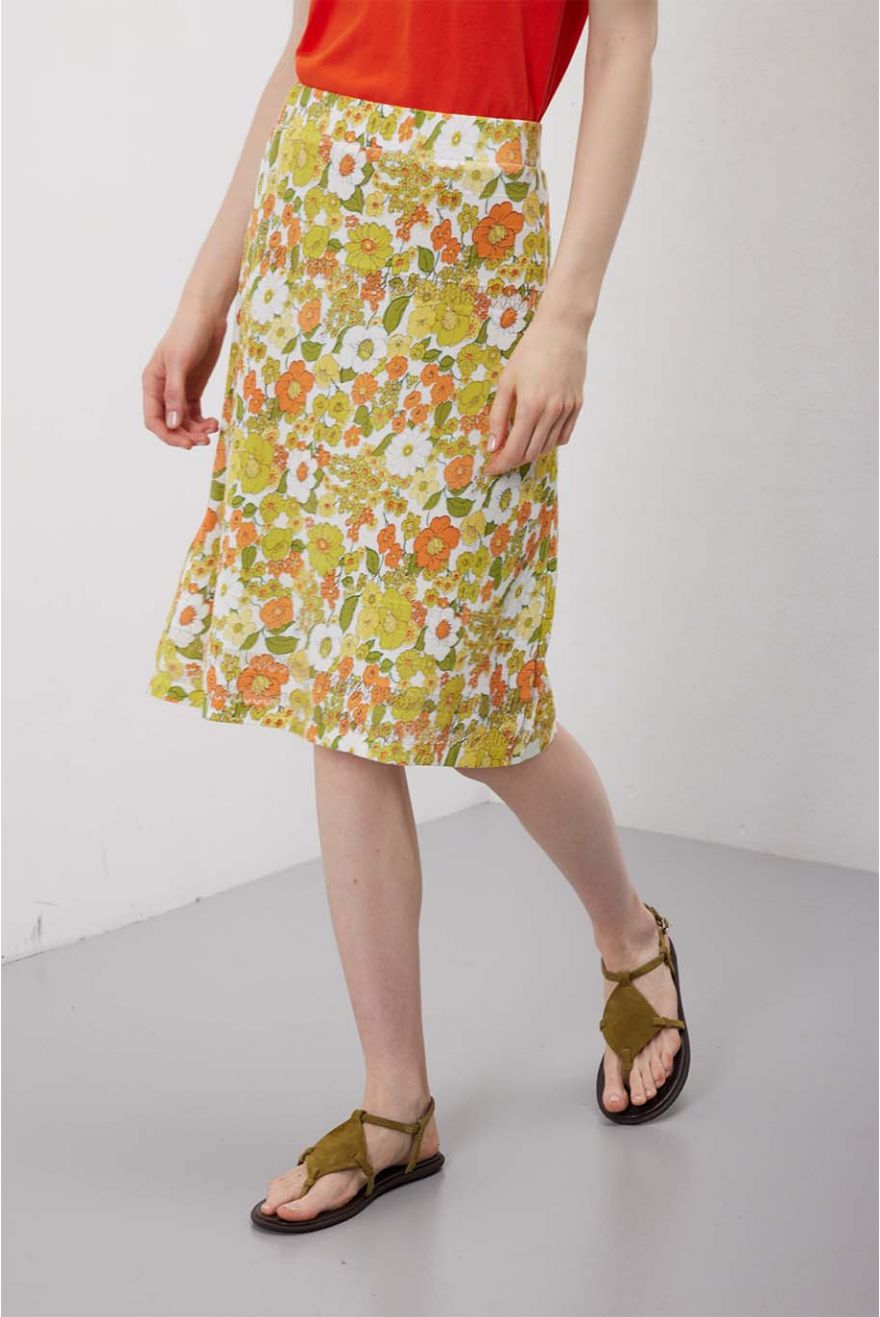 Gonna pointelle con motivo Seventy