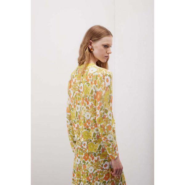 Giacca stile Chanel con motivo Seventy