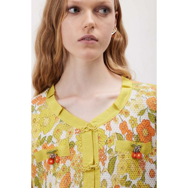 Giacca stile Chanel con motivo Seventy