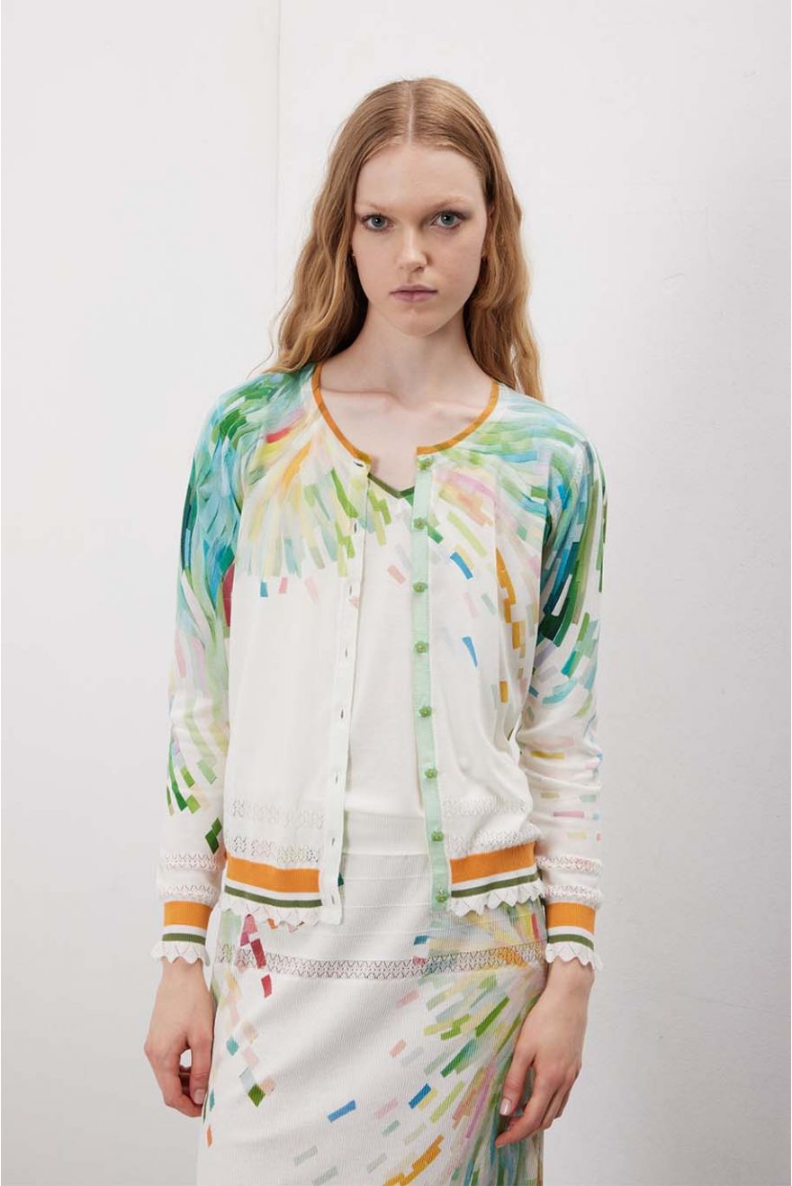 Twin set con motivo Painting