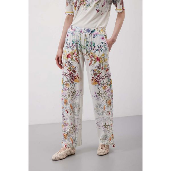 Pantaloni ampi con stampa Floral
