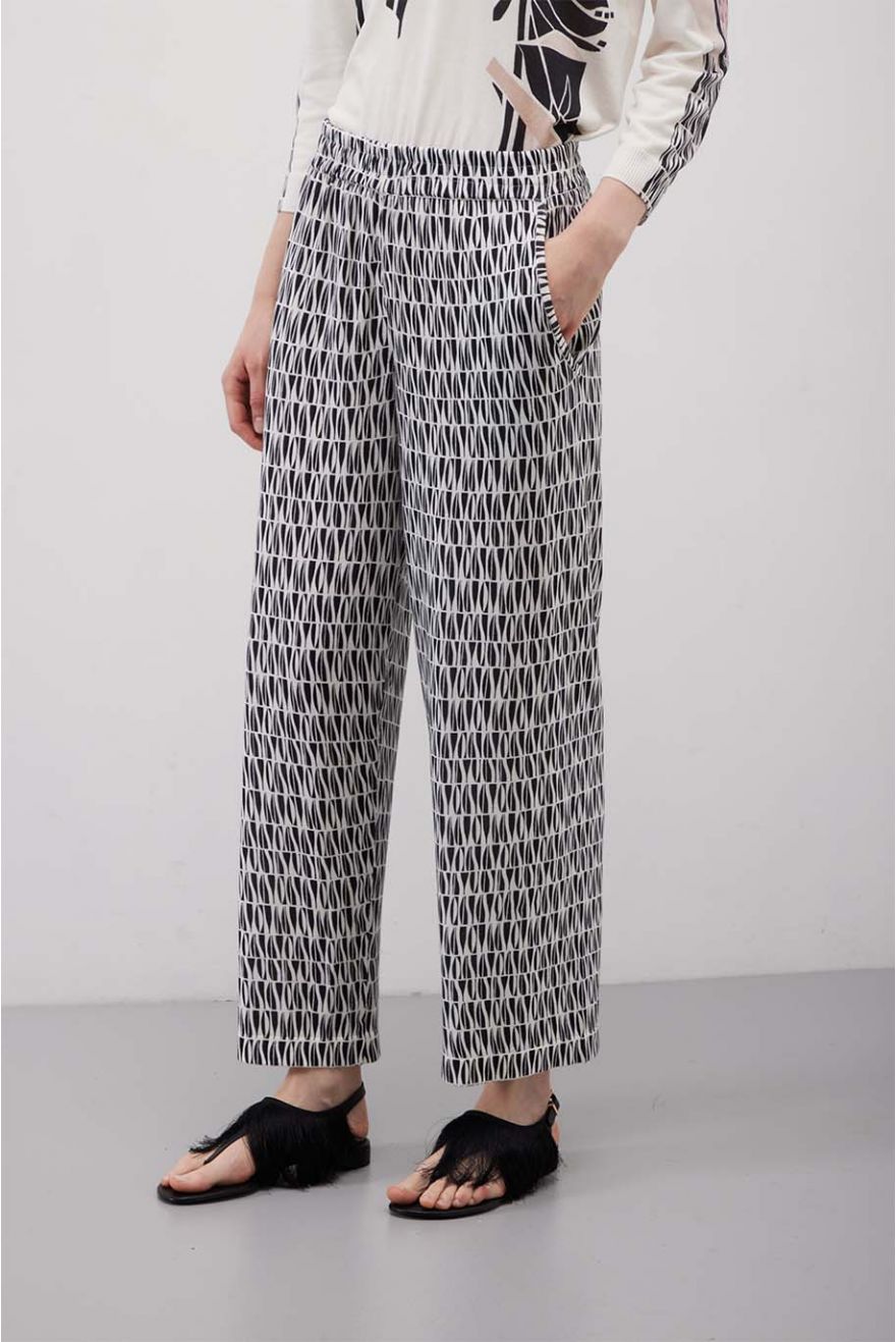 Pantaloni con stampa Liberty