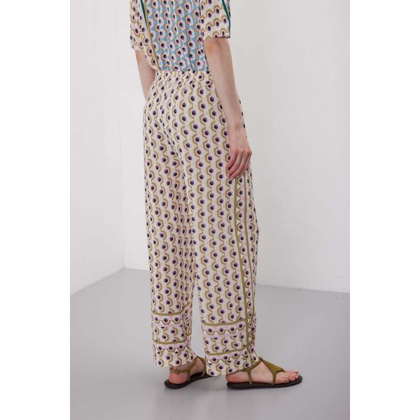 Pantaloni fluidi stampa Geometric