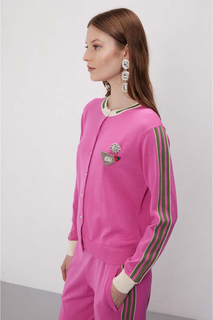 Cardigan manica lunga Sporty