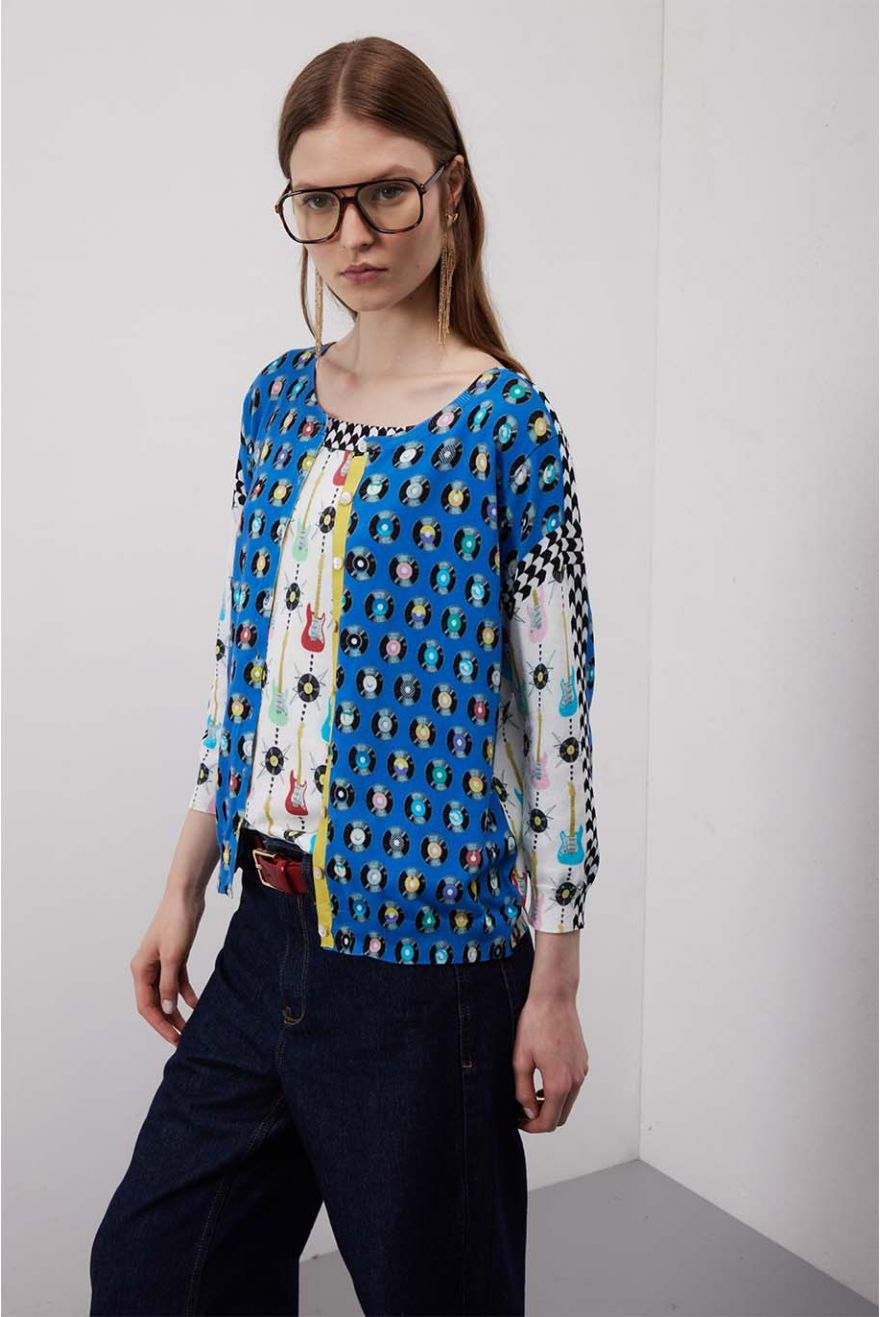 Twin set con stampa Rock