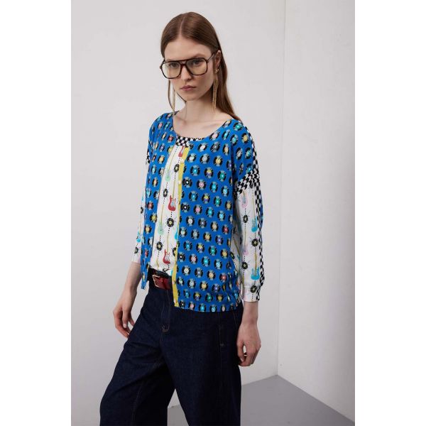 Twin set con stampa Rock