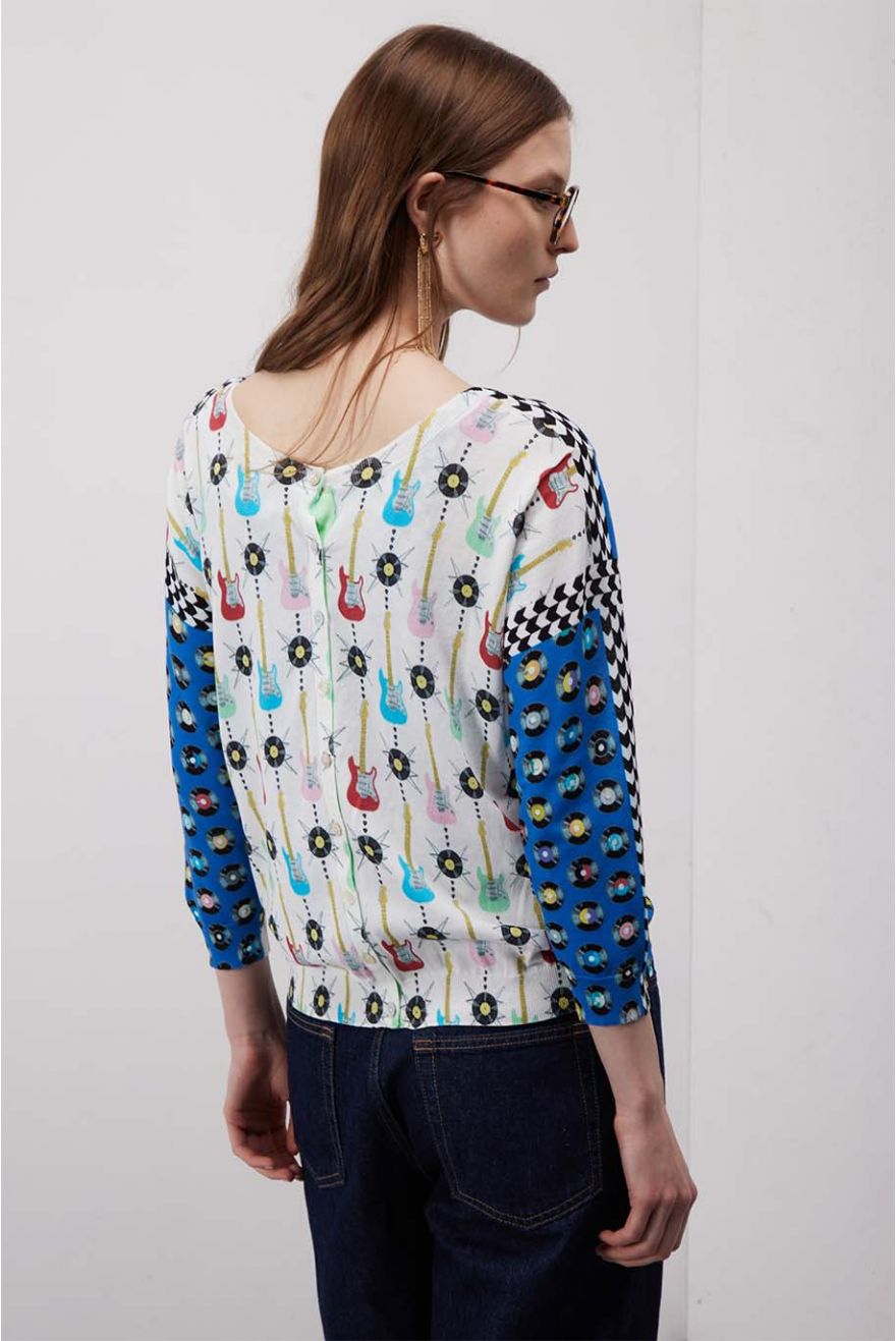 Twin set con stampa Rock