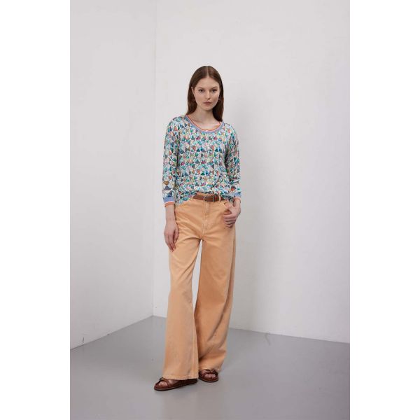 Cardigan manica 3/4 con stampa Graphic