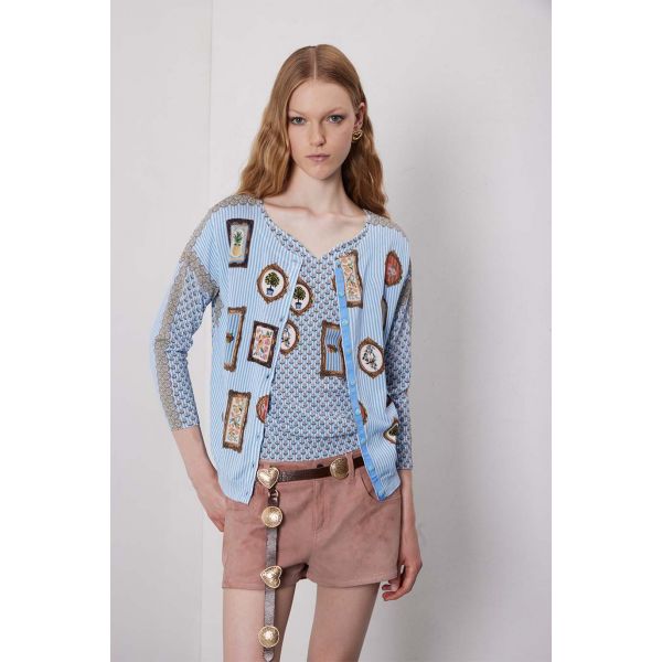 Twin set stampa Country